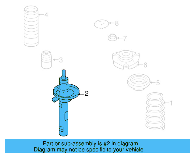 Strut 1T0-413-031-GK - View 5