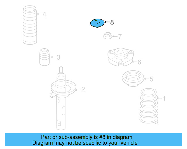 Suspension Strut Mount Cap 1J0-412-359 - View 18