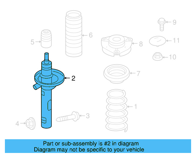 Strut 1T0-413-031-KJ - View 4