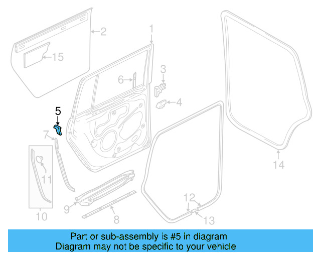 Lower Seal Clip 3B0-839-723 - View 4