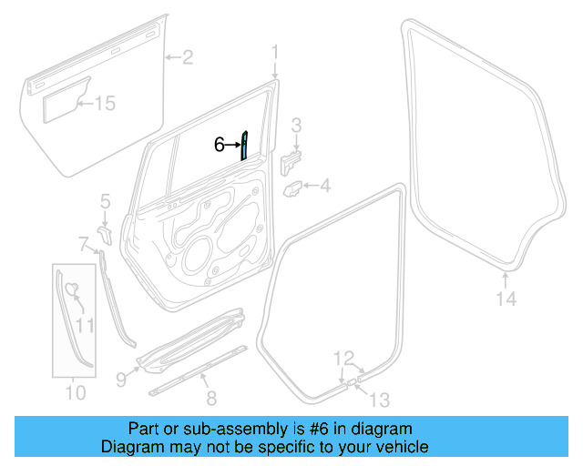 Rear Weather 1K6-839-373-D-5AP - View 6