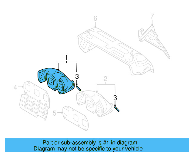 Exhaust Manifold 03H-253-031-C - View 9