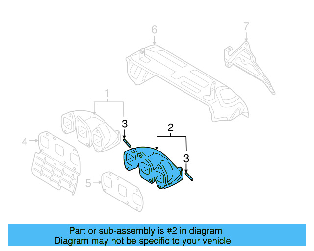 Exhaust Manifold 03H-253-031-C - View 10