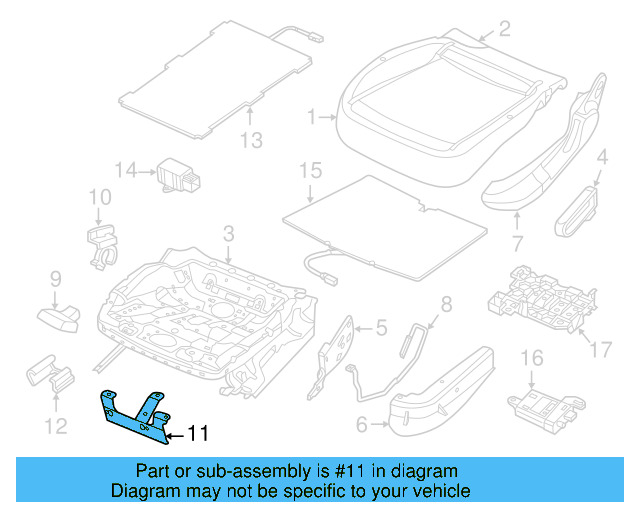 Retaining Bracket 3C8-881-286 - View 4