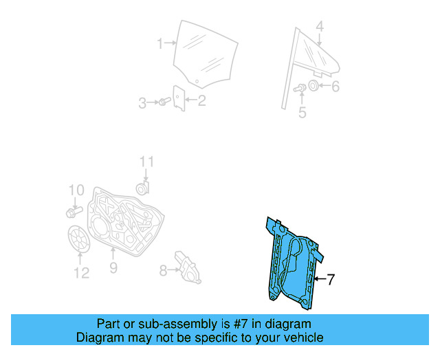 Window Regulator 3C8-839-461-M - View 4