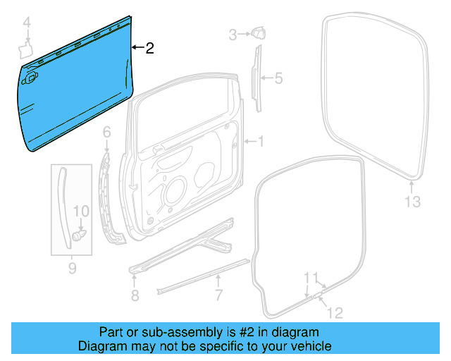 Exterior Panel 1K3-831-106-J - View 12