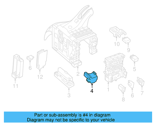 Relay Plate 4H0-937-527 - View 44
