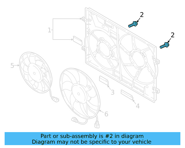 Fan Assembly Bolt N-912-085-01 - View 2
