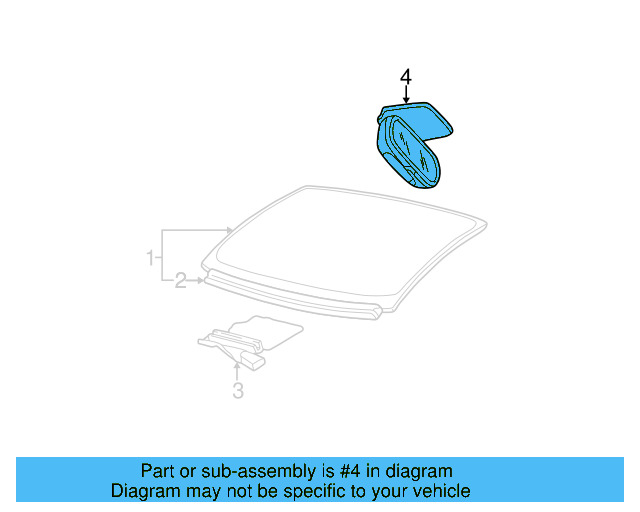 Mirror 1C0-857-511-Y20 - View 3