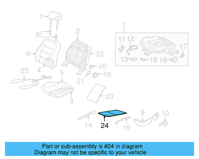 Seat Cushion Heater 1J0-963-555-B
