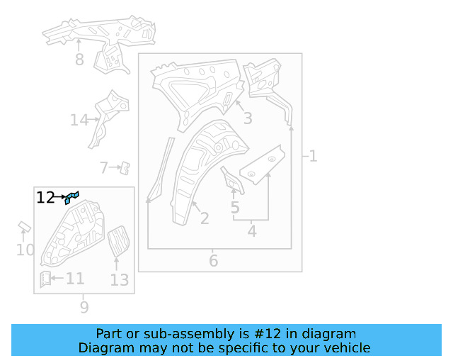 Bracket 5Q0-201-827 - View 6