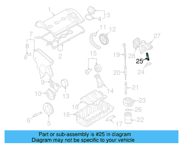 Oil Cooler Union 028-115-721 - View 21