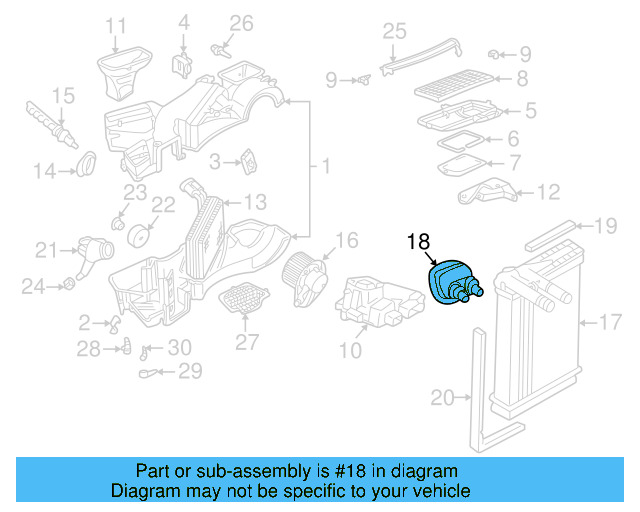 Heater Core Grommet 8D0-819-699-B - View 5
