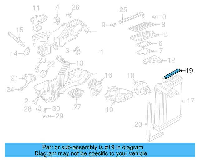 Heater Core Seal 191-819-069