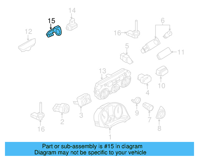 Air Quality Sens Bracket 1K0-971-939-C - View 4