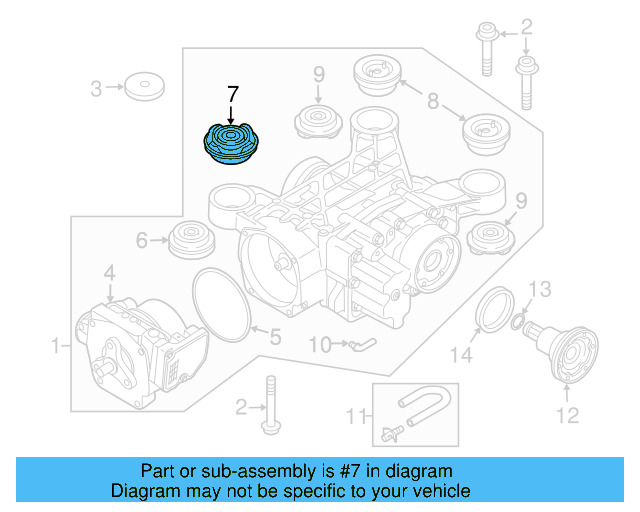 Rear Mount Rear Bushing 1K0-599-438-A - View 4