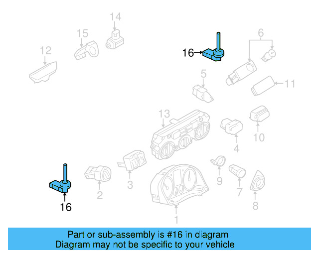 Temp Sensor 1K0-907-543-E - View 43