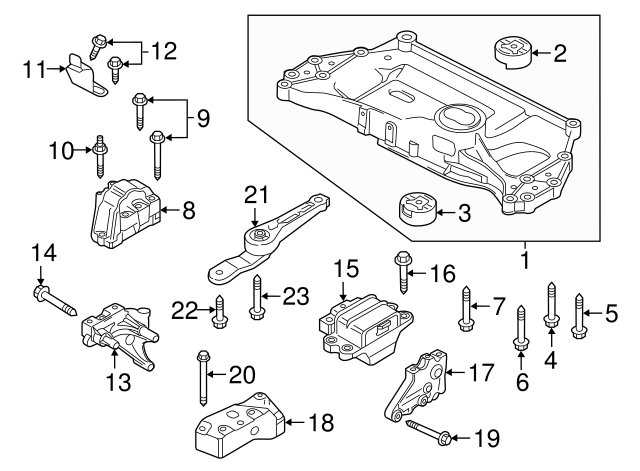 Engine Cradle Mount Bolt N-105-580-02 - View 64