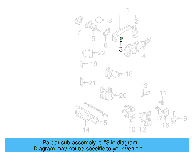 Handle, Outside Seal 7H0-820-898