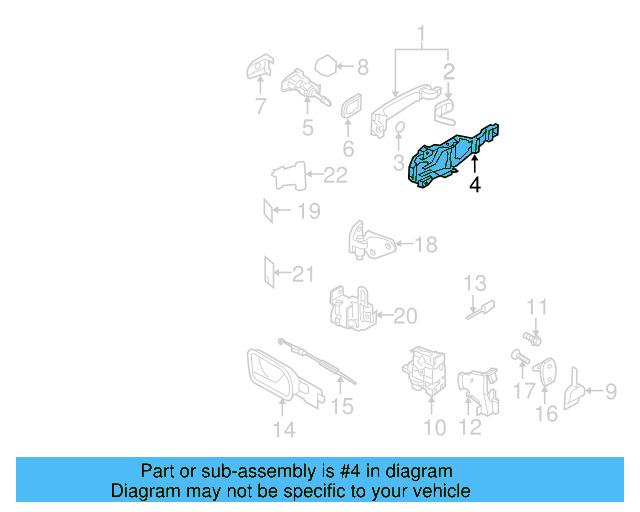 Handle Plate 1K0-837-885-A