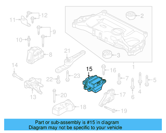 Mount 1K0-199-555-CF - View 15