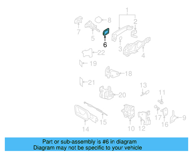 Button Gasket 1K0-837-211-9B9 - View 2
