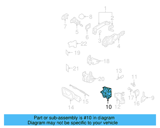 Lock Actuator 3B1-837-015-AT - View 9