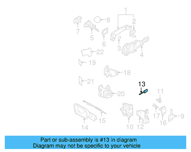 Lock Cable 1K5-837-069 - View 6