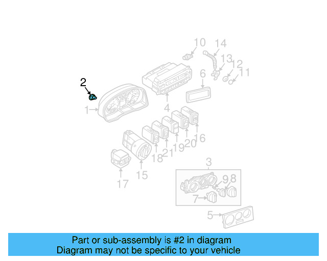 Instrument Panel Light Bulb N-017-751-2 - View 10