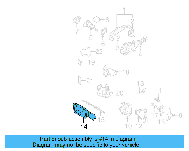 Handle, Inside 1K2-837-114-E-UCU