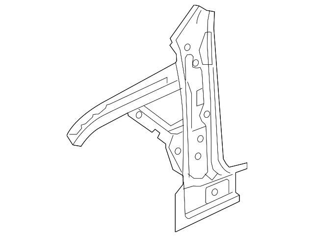 Inner Hinge Pillar 7P0-805-191-A - View 3