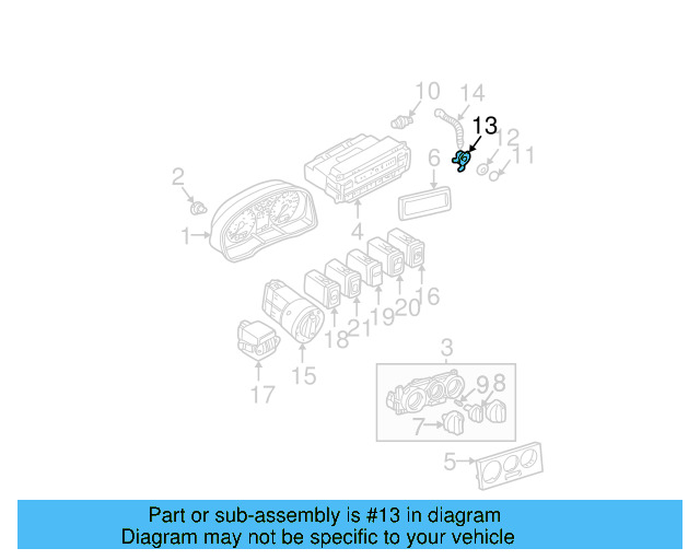 Air Outlet 3B1-820-701 - View 3