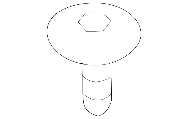 Bumper Cover Screw WHT-000-931 - View 4