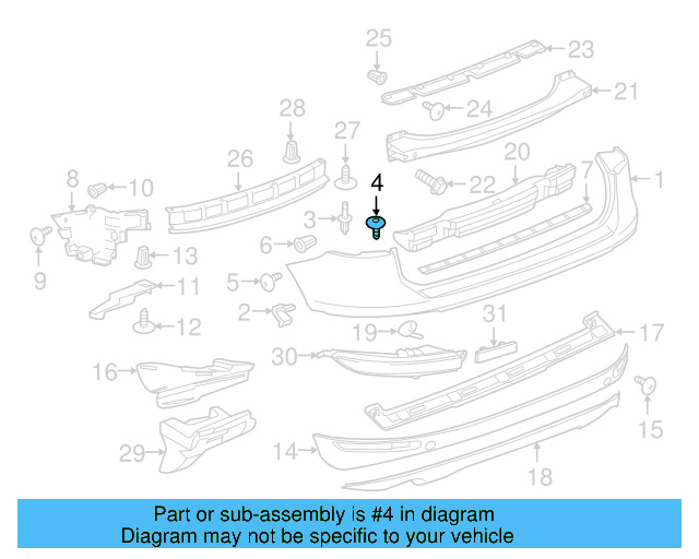Bumper Cover Screw WHT-000-931 - View 7