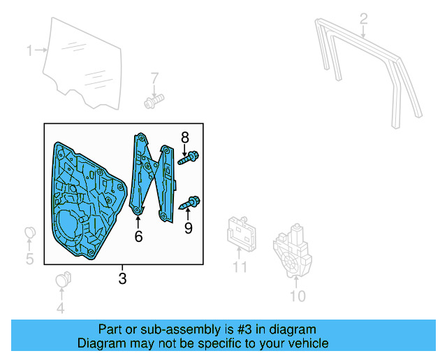 Window Regulator 7P6-839-461-A