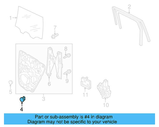 Inner Housing Clip 3C8-837-485 - View 5