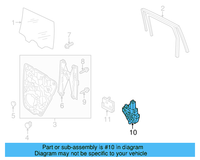 Window Motor 8K0-959-812-A - View 3