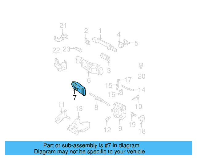 Handle, Inside 3B0-839-113-BJ-2AQ - View 5