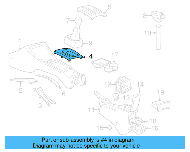 Shift Panel 1H1-863-209-C-Q70 - View 5