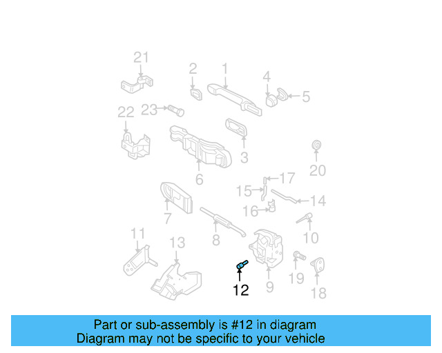 Wheel Opening Molding Rivet N-906-349-01 - View 15