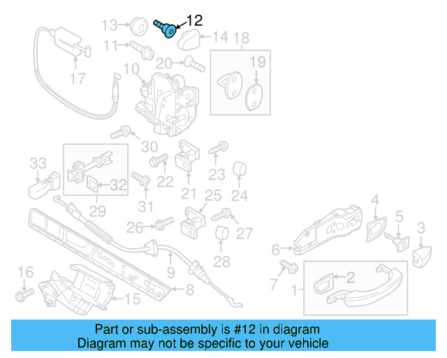 Lock Assembly Bolt WHT-004-084 - View 11