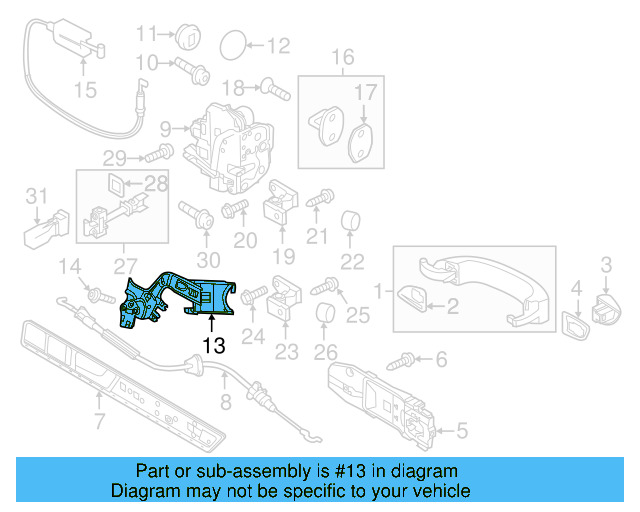 Retaining Bracket 7P0-839-767-A - View 5