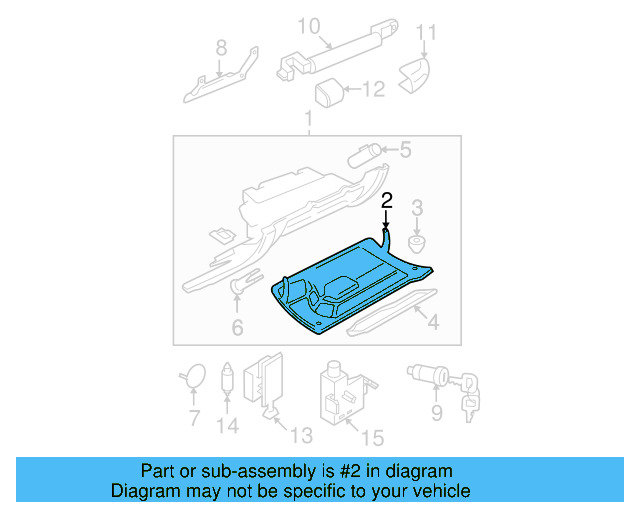 Glove Box Door 1C1-880-882-B-A94 - View 3