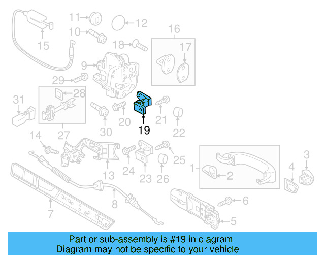Door Hinge 8K0-831-401-D - View 53