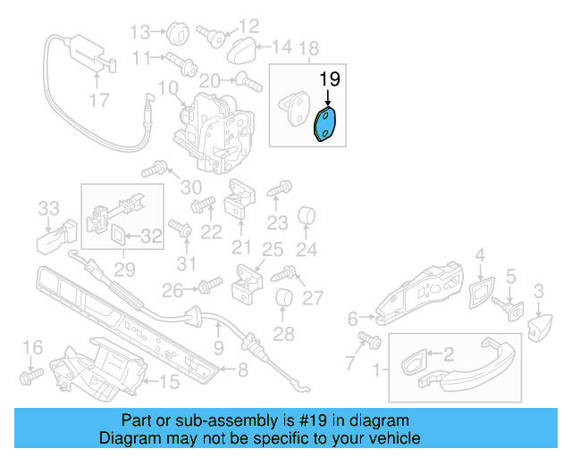 Door Hinge 8K0-831-401-D - View 40