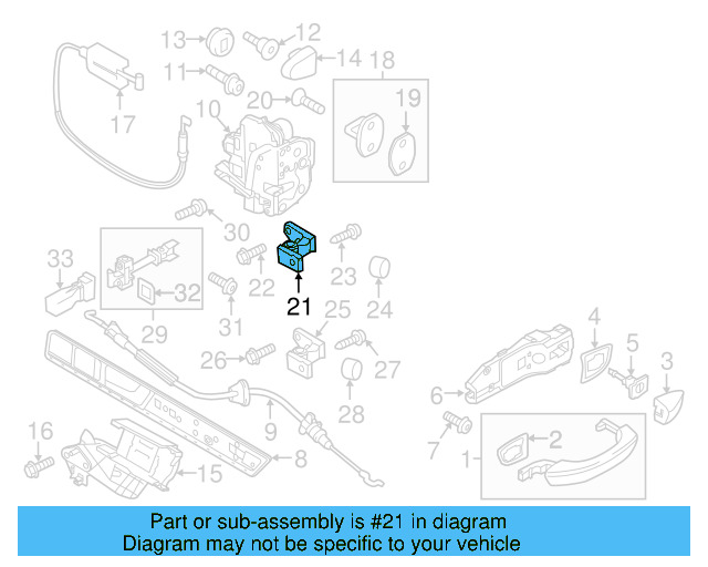 Door Hinge 8K0-831-401-D - View 45