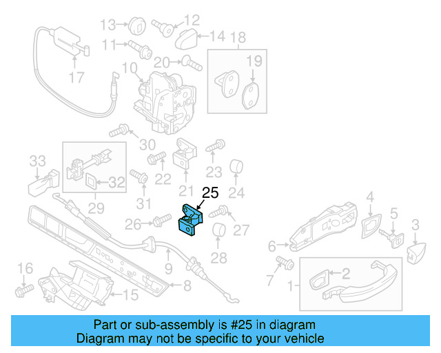 Door Hinge 8K0-831-401-D - View 46