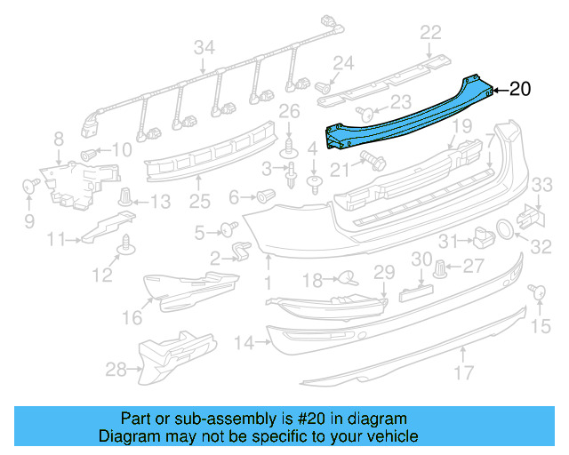 Bumper Impact Absorber 7P6-807-256-H - View 10