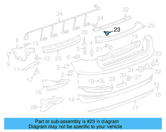 Bumper Cover Mount Bolt WHT-003-954 - View 15