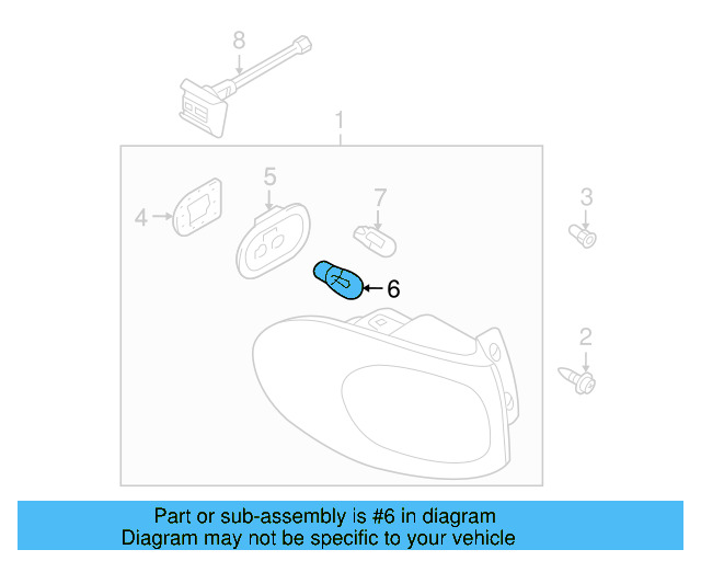Tail Lamp Bulb N-017-732-6 - View 24